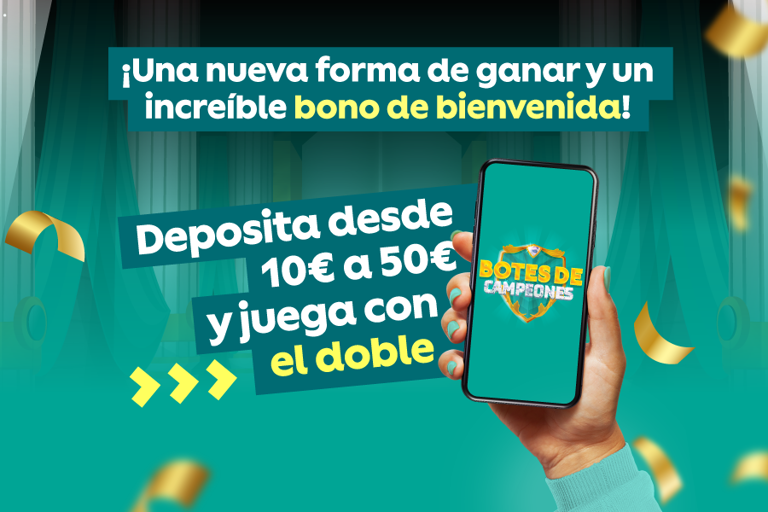Deposita desde 10 a 50 y juega con el doble